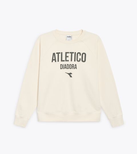 SWEATSHIRT LEGACY, WHITE ALYSSUM Legacy crewneck - Made in Italy - All-gender SWEATSHIRT LEGACY WHITE ALYSSUM - Diadora