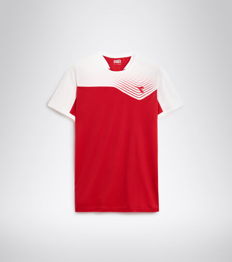 Tennis-T-Shirt - Herren T-SHIRT COURT TOMATENROT - Diadora