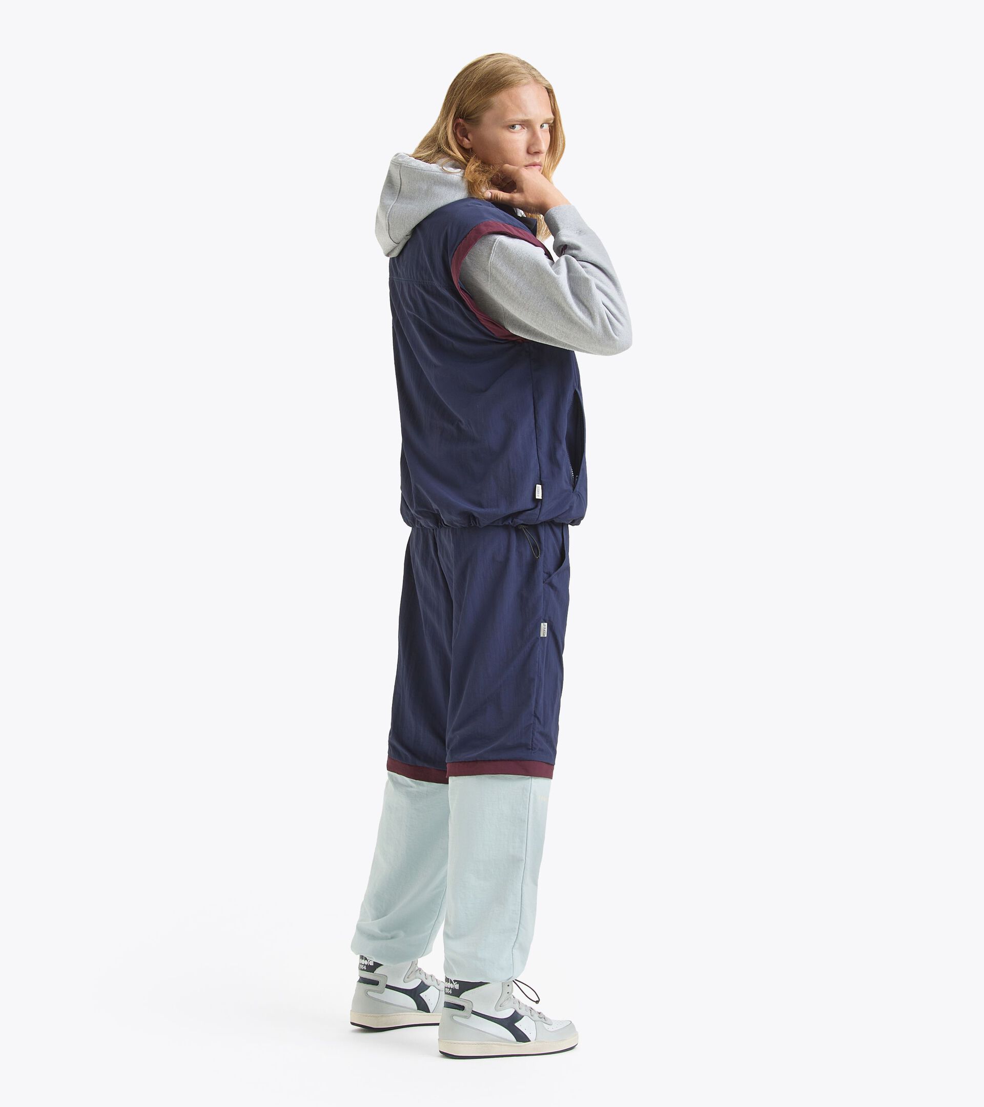 Pantaloni modulari - Made in Italy - Gender Neutral TRACK PANT LEGACY BL OCEANA/GR GRATTACIELO/RSSO - Diadora