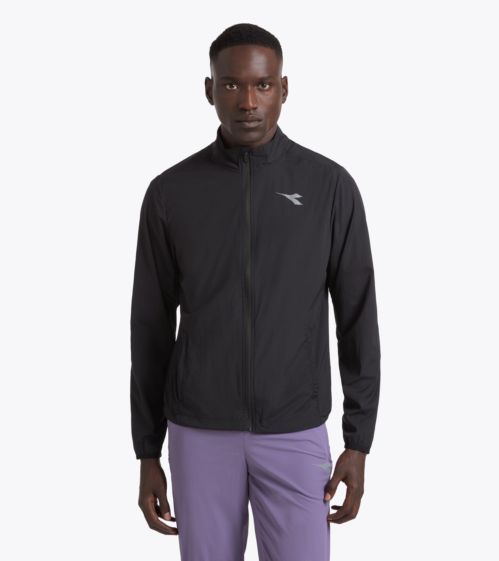 Windbreaker - Men&rsquo;s WINDBREAKER PACKABLE JACKET BLACK - Diadora
