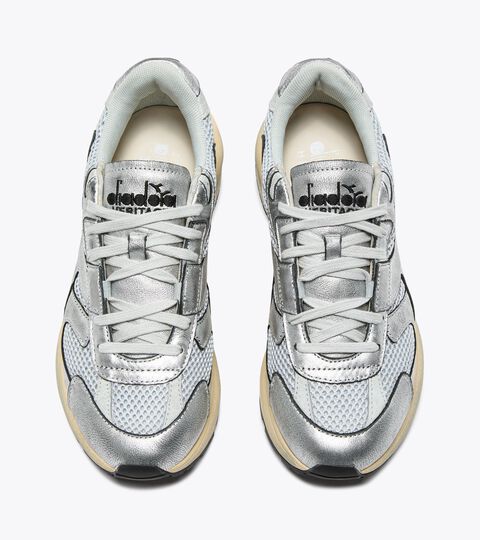 MERCURY ELITE SILVER USED WN, SILVER METALIZED Heritage leather sneaker - Women's MERCURY ELITE SILVER USED WN SILVER METALIZED - Diadora