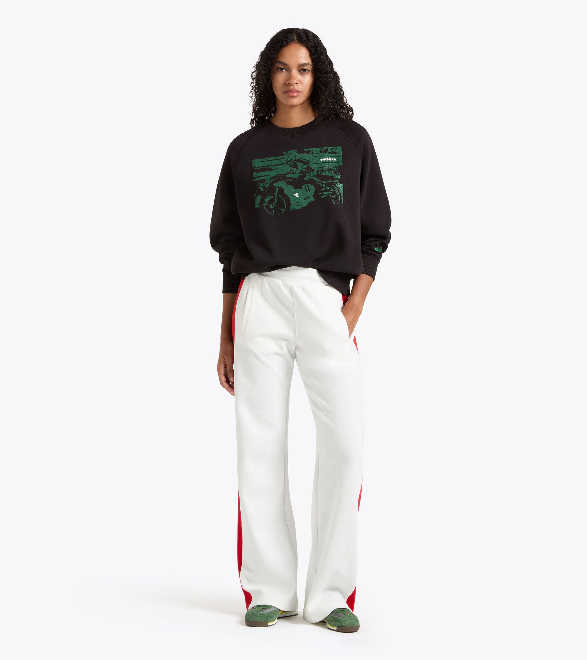 Legacy Crewneck Sweatshirt - Made In Italy - All-gender SWEATSHIRT CREW LEGACY JET BLACK - Diadora