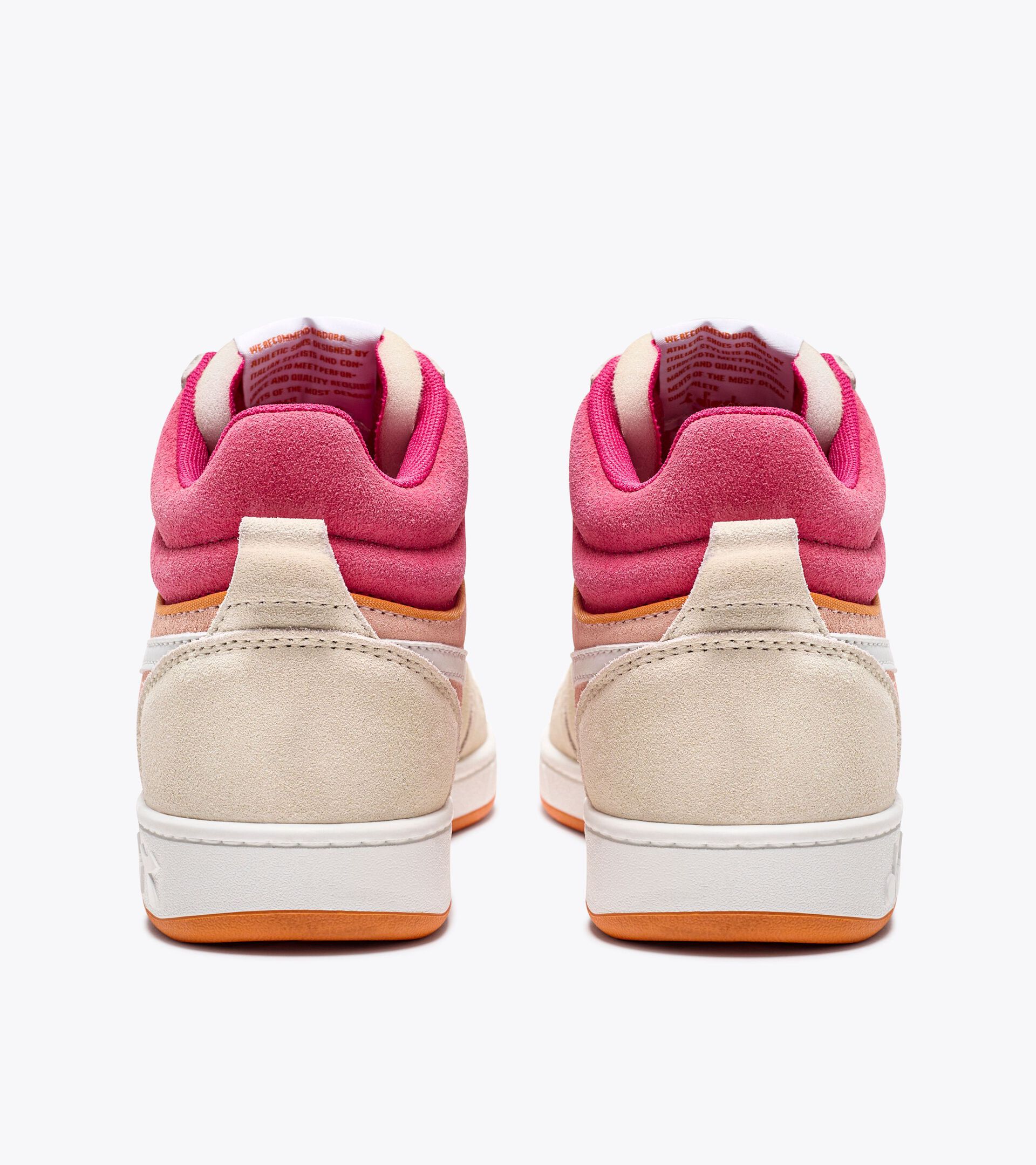 Sporty sneakers - Women MAGIC BASKET DEMI SUEDE WN WHISPER WHITE/PASTEL ROSE TAN - Diadora