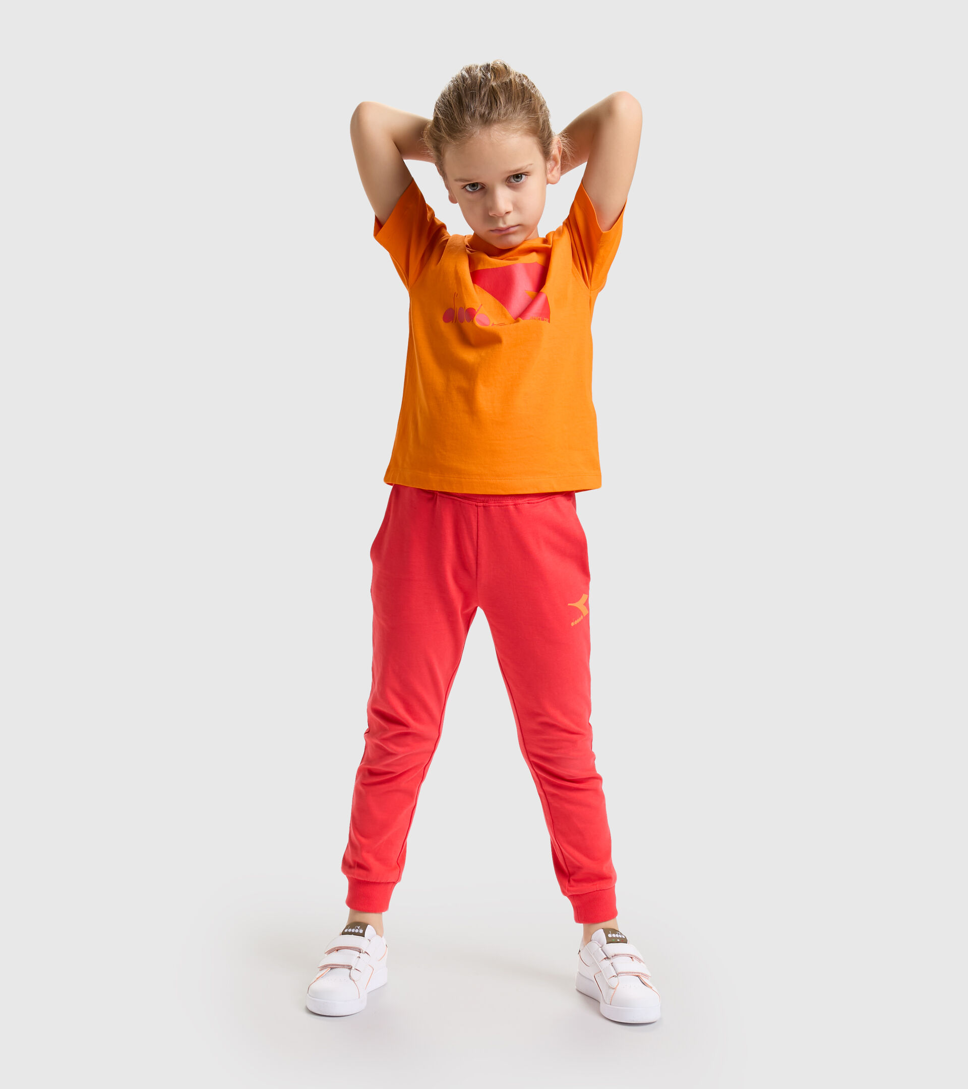 Pantaloni sportivi in cotone - Unisex JU.CUFF PANTS RAINBOW ROSSO PAPAVERO - Diadora