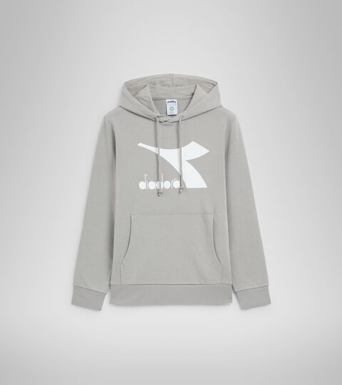 HOODIE BIG LOGO, GRAY MOUSE Hooded sweatshirt - Men HOODIE BIG LOGO GRAY MOUSE - Diadora