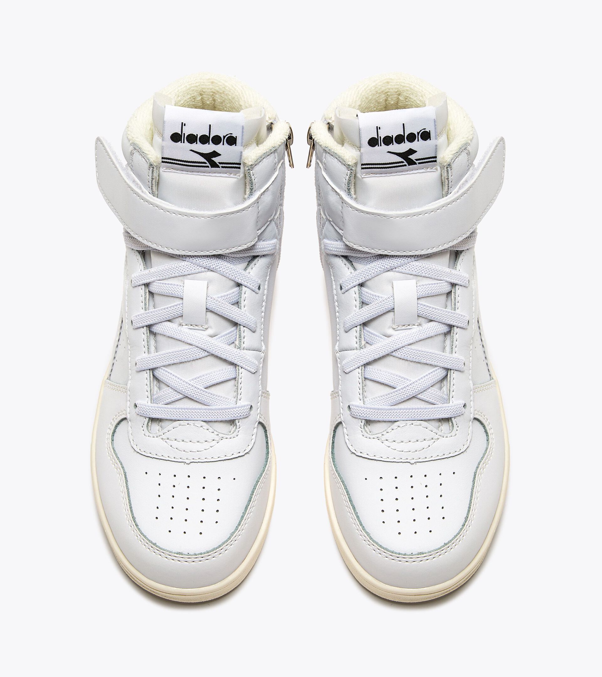 Sports shoes - Kids 4-8 years MAGIC BASKET MID PS WHITE/WHITE/WHITE - Diadora
