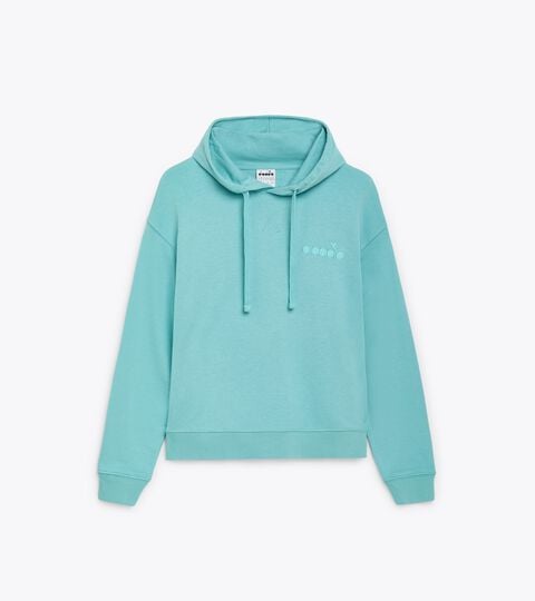 HOODIE ATHL. LOGO, TURQUOISE (65135) Hoodie - Gender Neutral HOODIE ATHL. LOGO TURQUOISE (65135) - Diadora