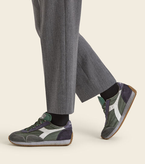 EQUIPE H DIRTY STONE WASH EVO, VERDE MIRTO Scarpa Heritage - Unisex EQUIPE H DIRTY STONE WASH EVO VERDE MIRTO - Diadora
