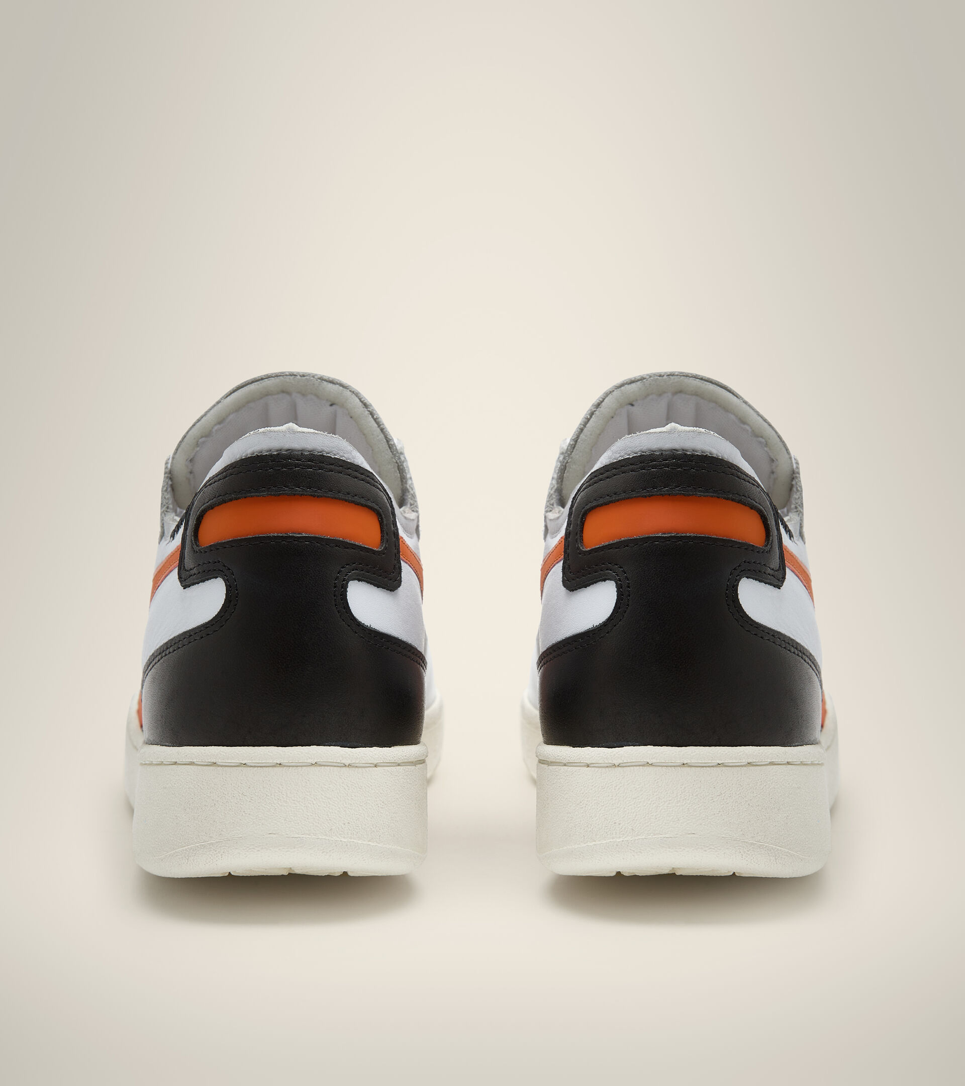 Heritage shoe - Unisex MI BASKET ROW CUT WHITE/ORANGE PEEL - Diadora