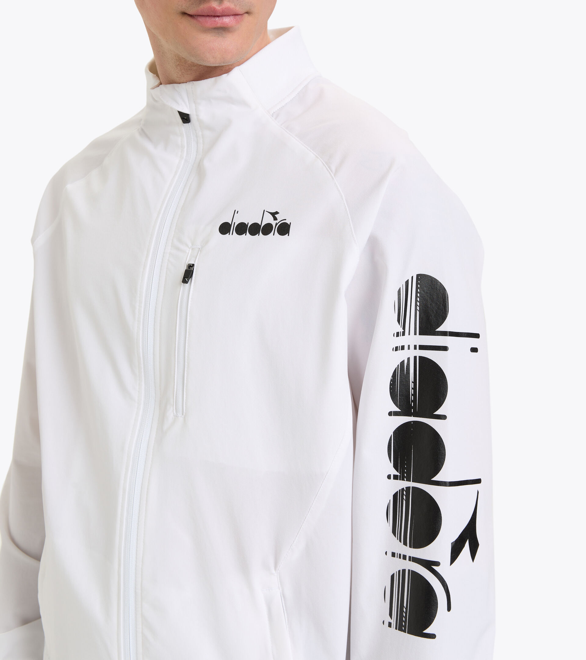 Tennis-Jacke Full Zip - Herren FZ JACKET STRAHLEND WEISSE - Diadora