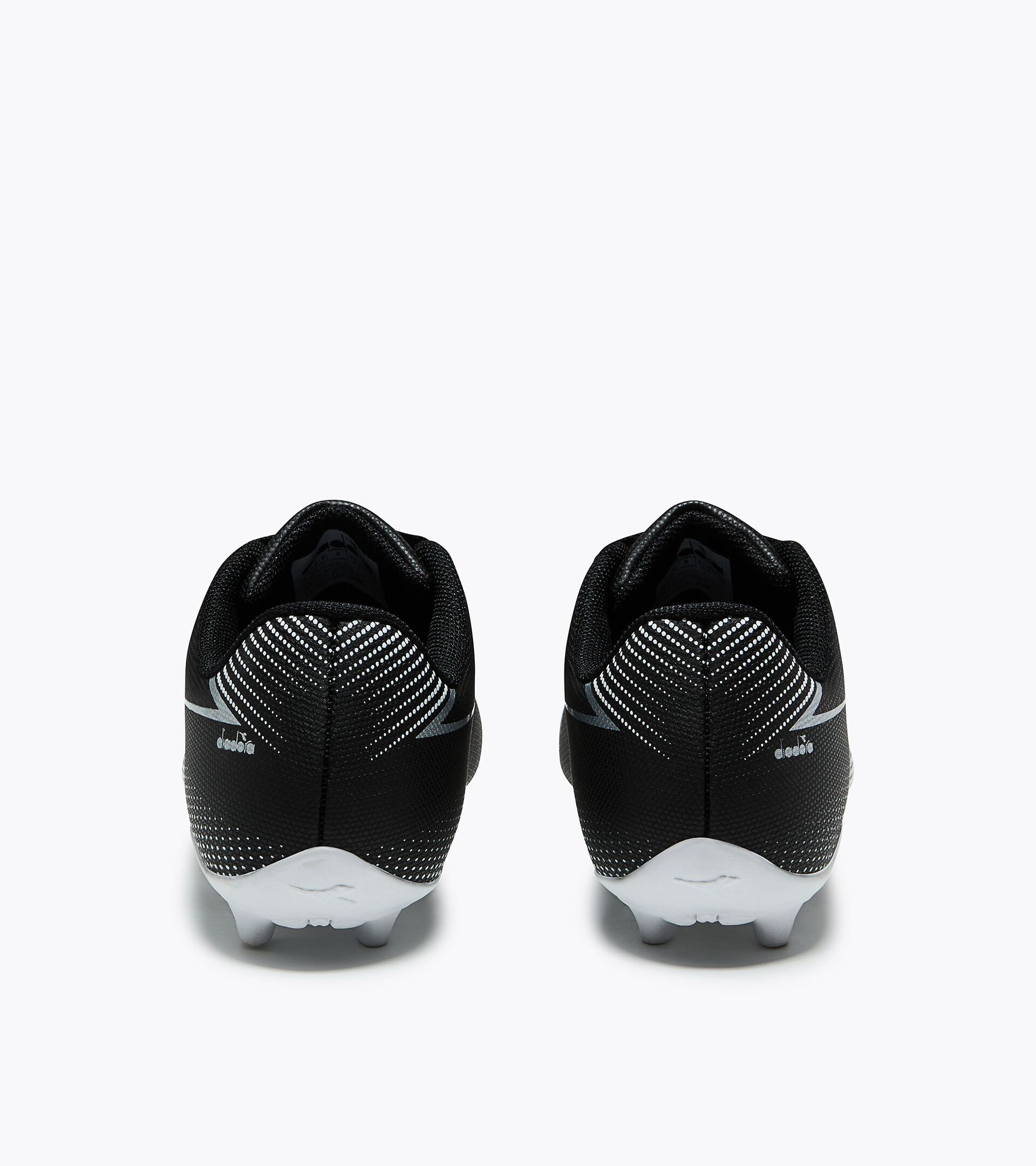 Firm ground football boots - Boys and girls PICHICHI 9 JR MD BLACK/WHITE/SILVER DD - Diadora
