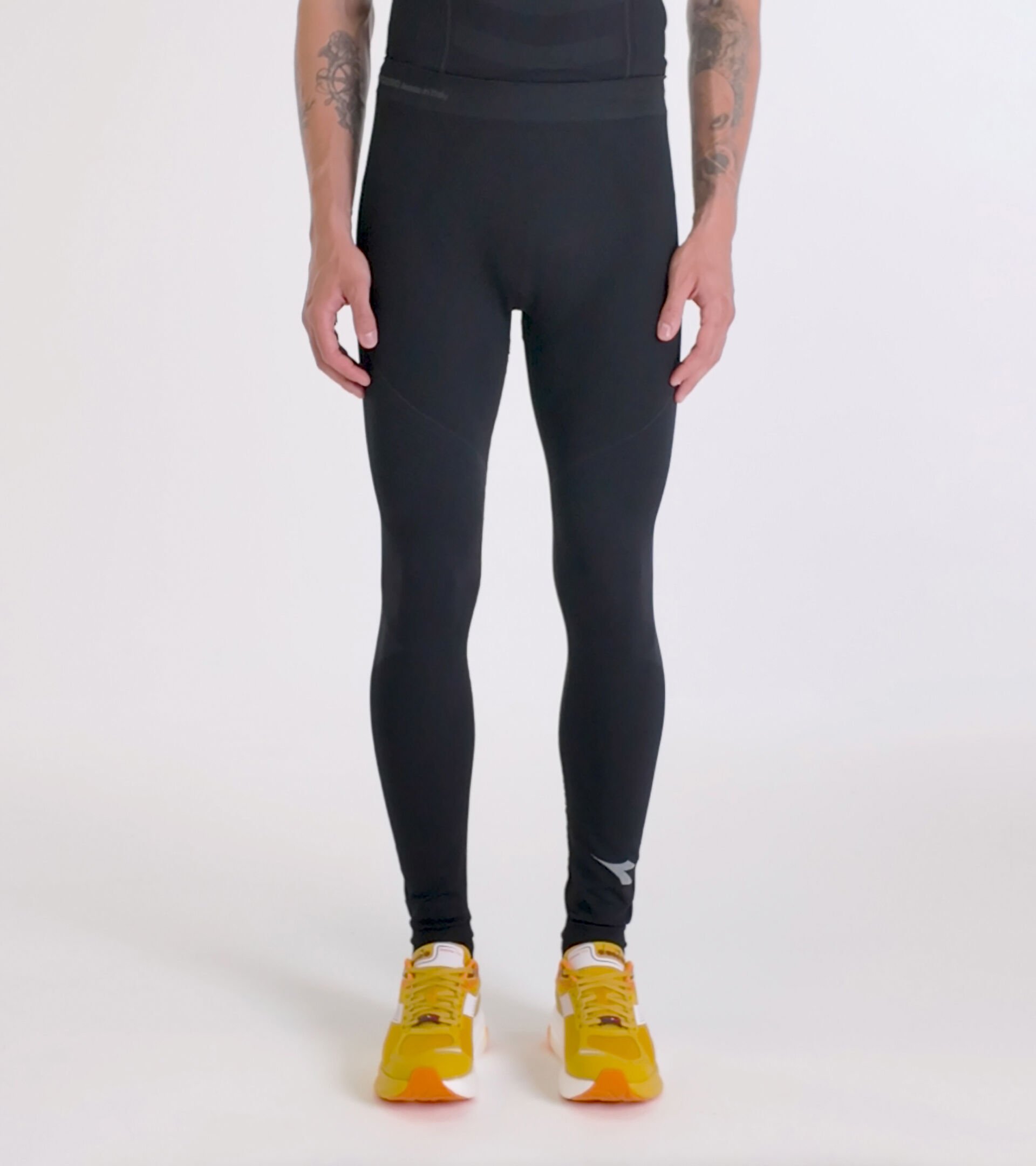 Technical running leggings - Made In Italy - Men’s TIGHTS STRATOZERO BLACK - Diadora