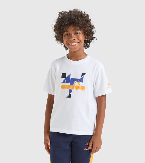 Sportliches T-Shirt - Jungen JB.T-SHIRT SS TWISTER STRAHLEND WEISSE - Diadora