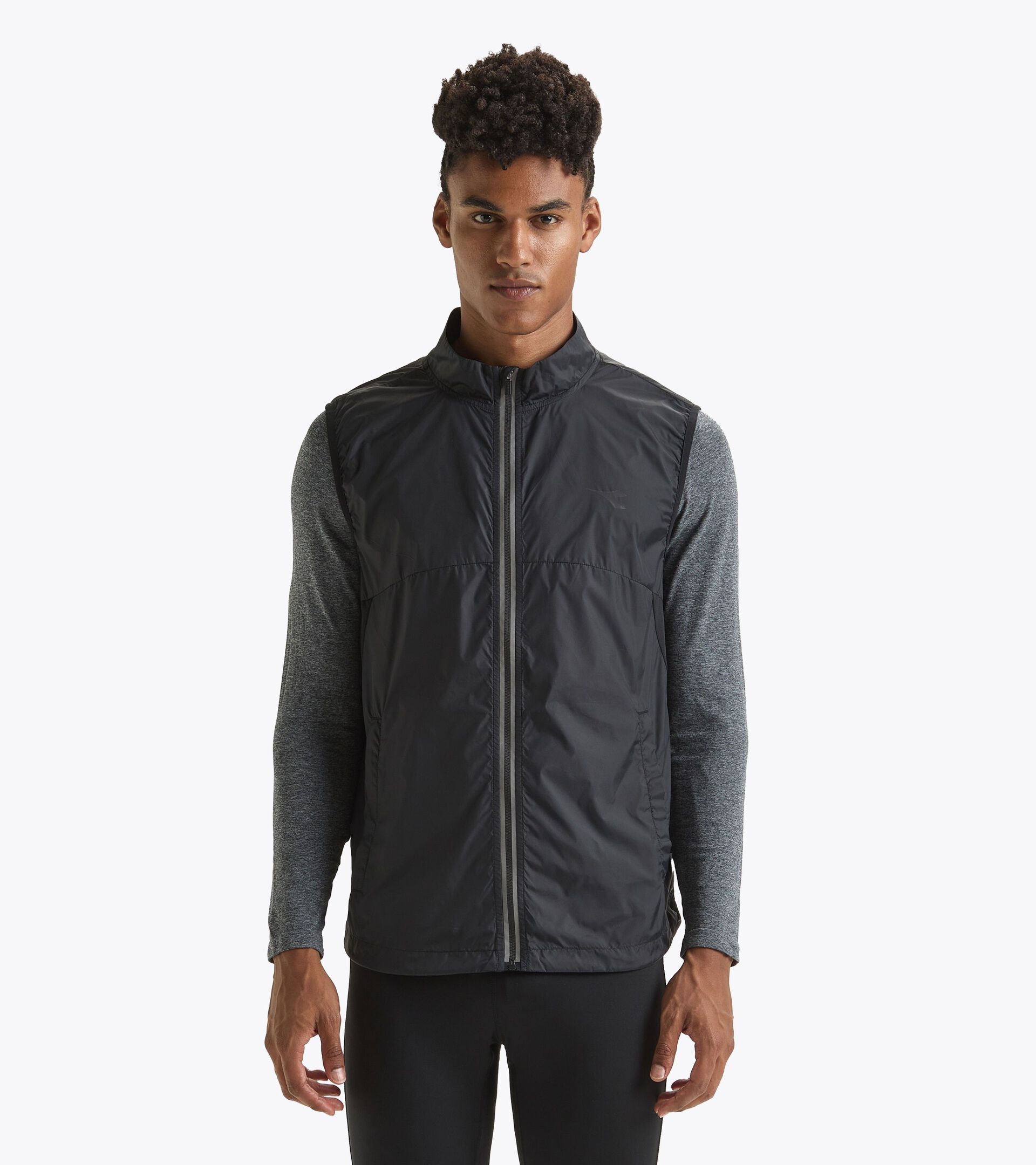 Gilet ripieghevole - Uomo PACKABLE VEST NERO - Diadora