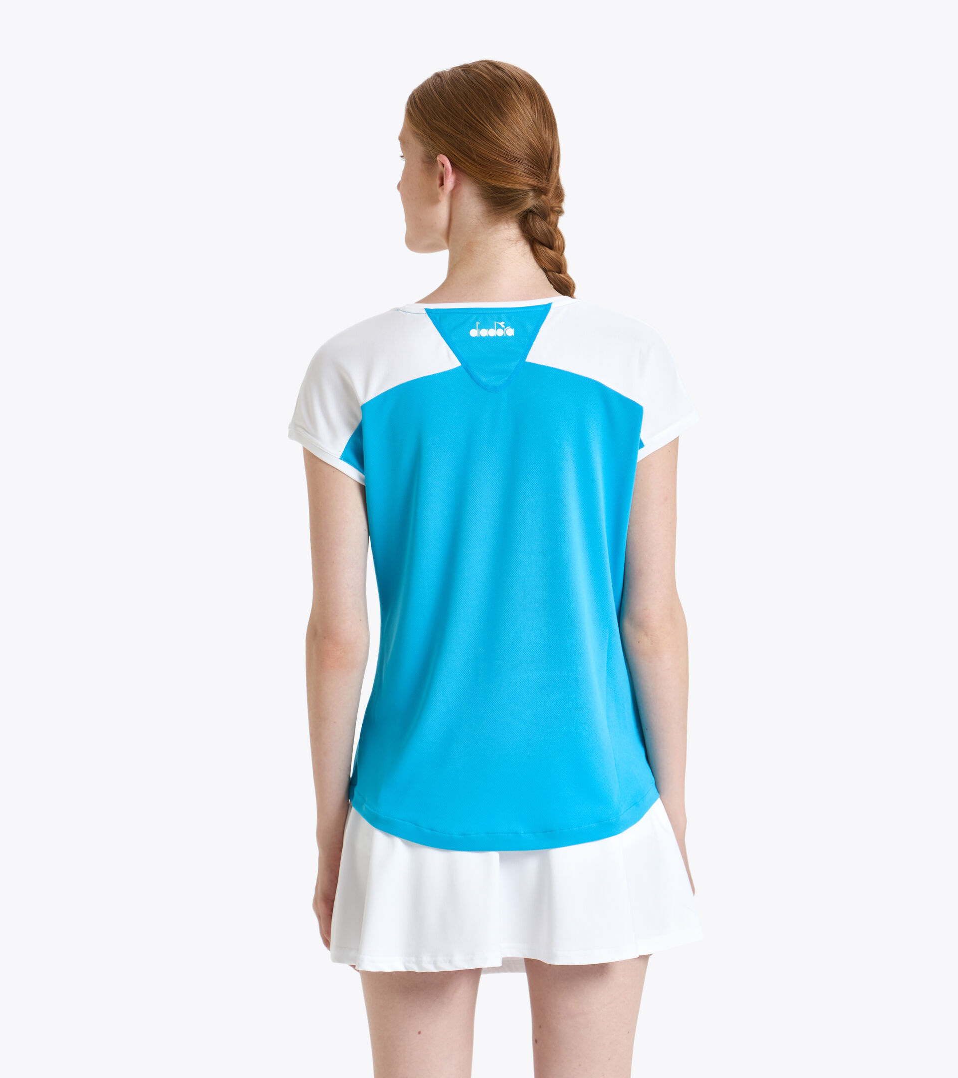 Camiseta de tenis - Mujer L. T-SHIRT COURT AZUL REAL FLUO - Diadora