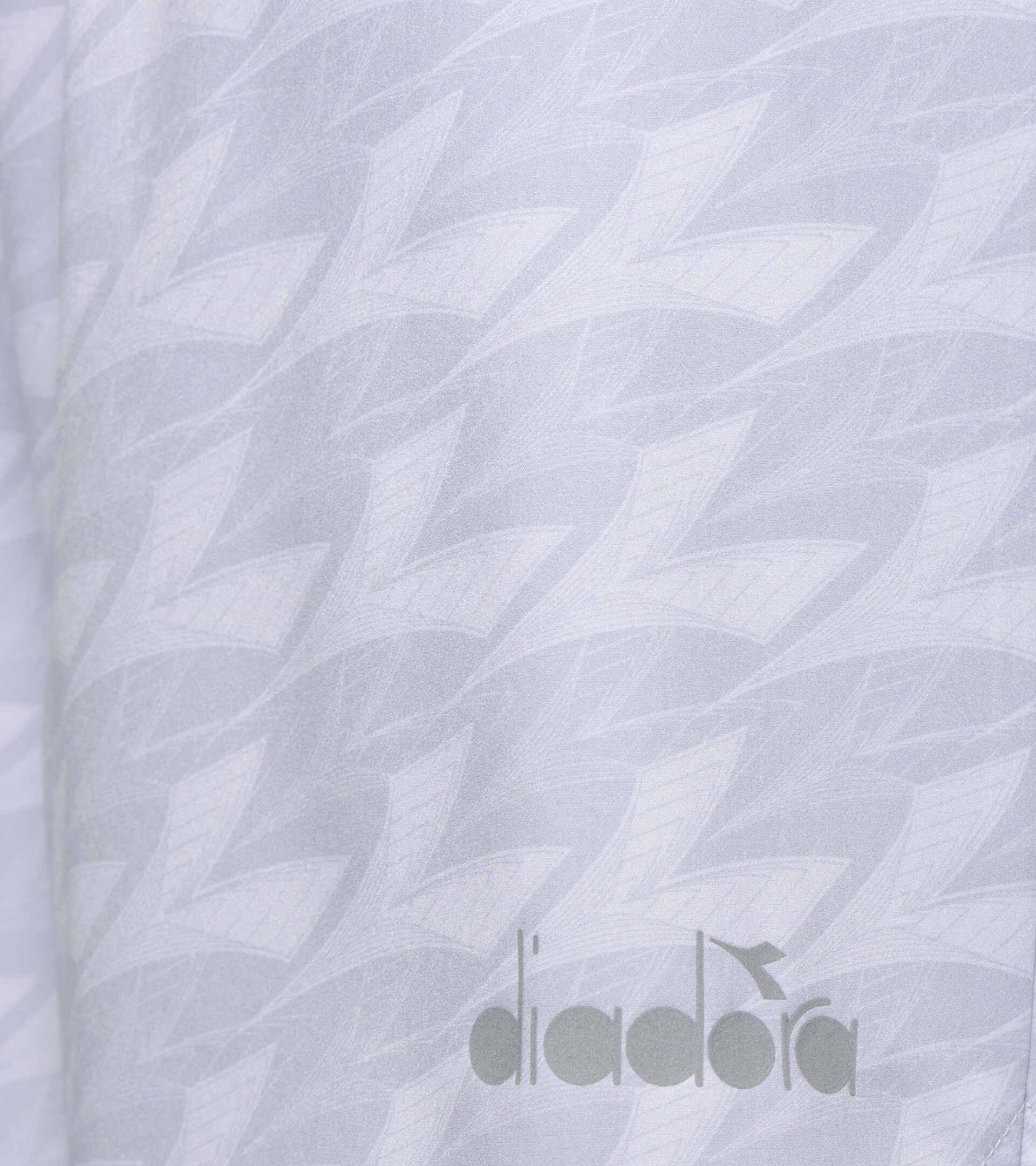 Short de running - Homme MICROFIBER SHORTS 12,5 CM GRIS PLEUROTUS PARTOUT - Diadora