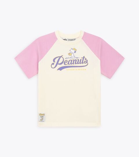JU. T-SHIRT SS PEANUTS, VIOLET MIST Peanuts college-style t-shirt - Kids - All-gender JU. T-SHIRT SS PEANUTS VIOLET MIST - Diadora