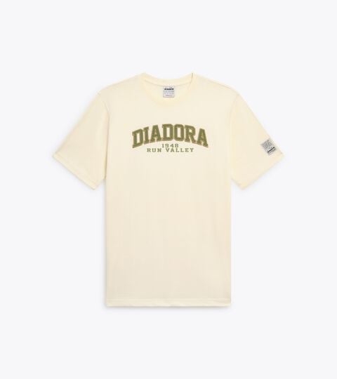 T-shirt en coton &eacute;pais - Run Valley - Pour tous les genres
 T-SHIRT SS RUN VALLEY BLANC HIVER - Diadora