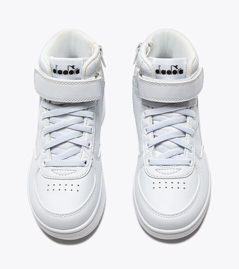 RAPTOR MID PS, BLANC/BLANC/BLANC Chaussures de sport - Garçon 4-8 ans RAPTOR MID PS BLANC/BLANC/BLANC - Diadora