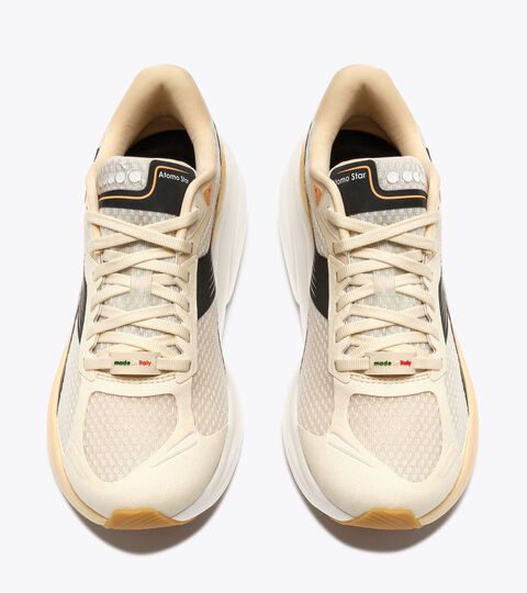 Made in Italy running shoe - Lightness and cushioning - All-Gender ATOMO STAR BUTTERCREAM /BLACK - Diadora