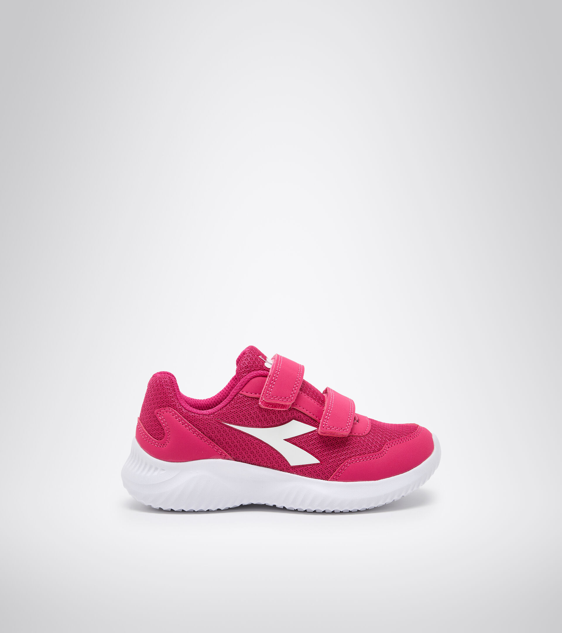 Junior velcro-strap running shoe - Unisex ROBIN 3 JR V BEETROOT PURPLE/WHITE - Diadora