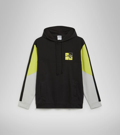 HOODIE SWEAT WEAVE, SCHWARZ Sweatshirt aus Baumwolle - Herren HOODIE SWEAT WEAVE SCHWARZ - Diadora
