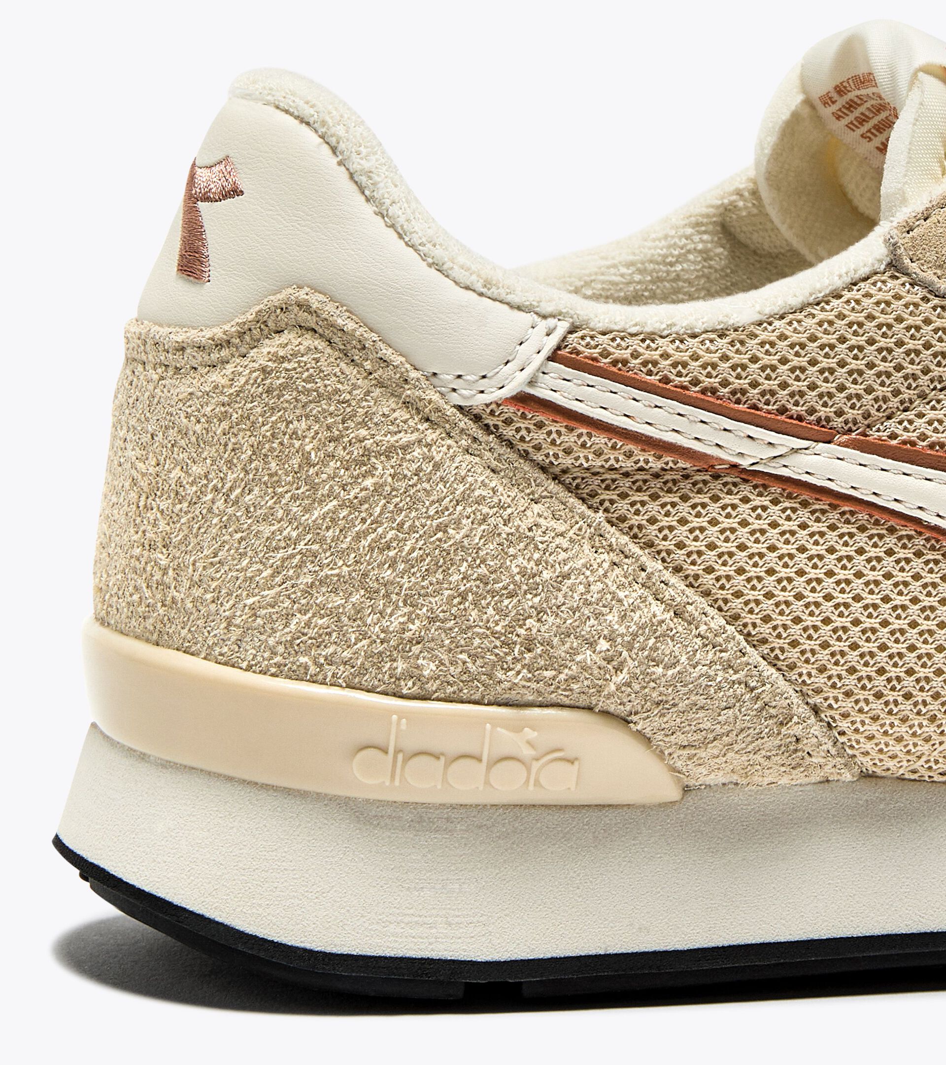 Suede leather sports sneakers - All-gender CAMARO HAIRY BEIGE BISCUIT - Diadora