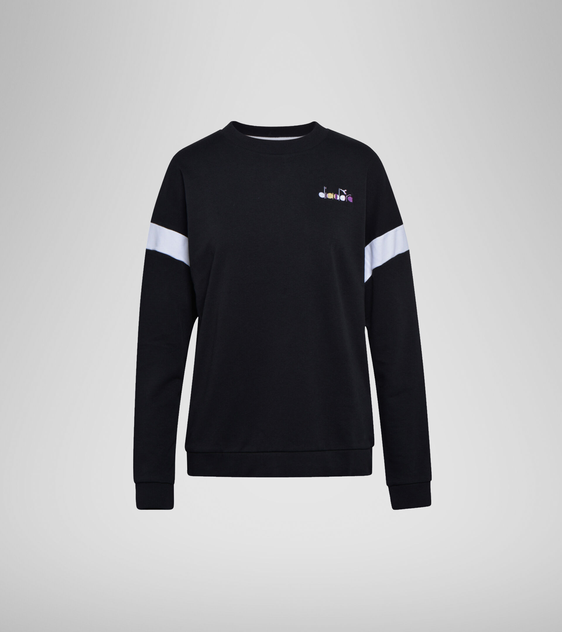 Sweat ras du cou - Femme L.SWEATSHIRT CREW SPOTLIGHT NOIR - Diadora