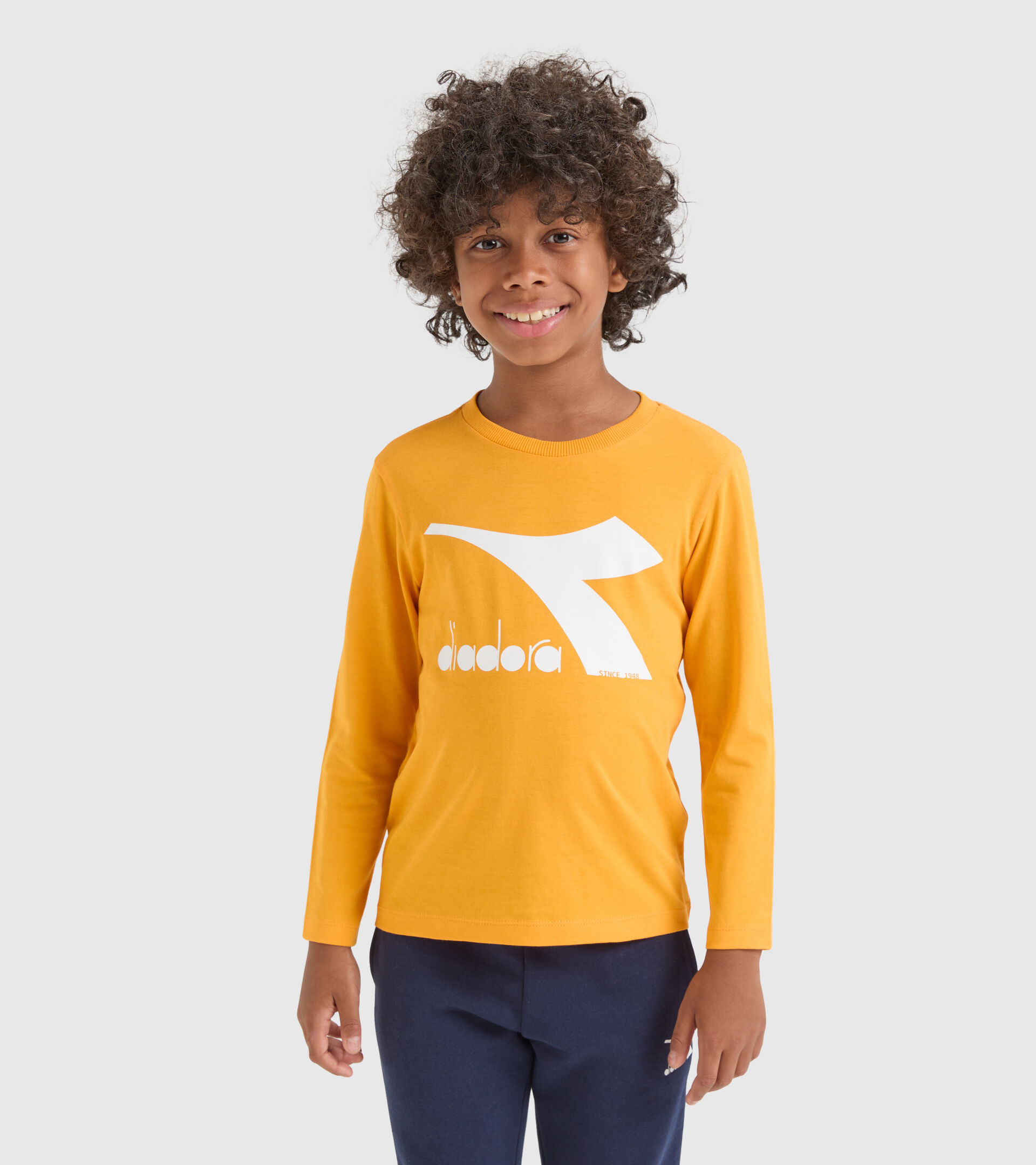 T-shirt sportiva - Bambini/e JU.T-SHIRT LS CHROMIA GIALLO RADIANTE - Diadora