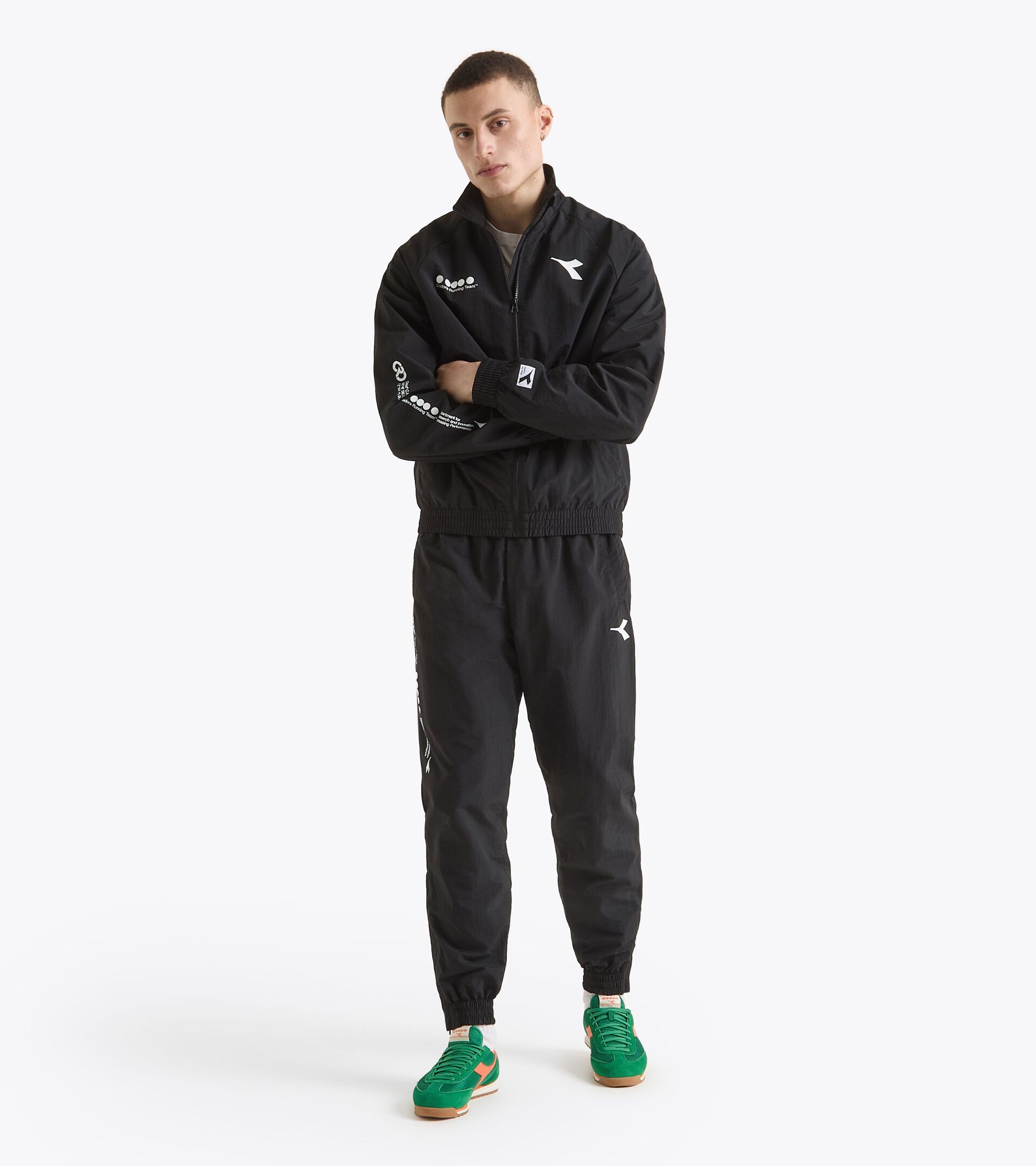 Track Jacket aus Polyamid - Cross-Category - Für alle Geschlechter TRACK JACKET SPORTS SCHWARZ - Diadora