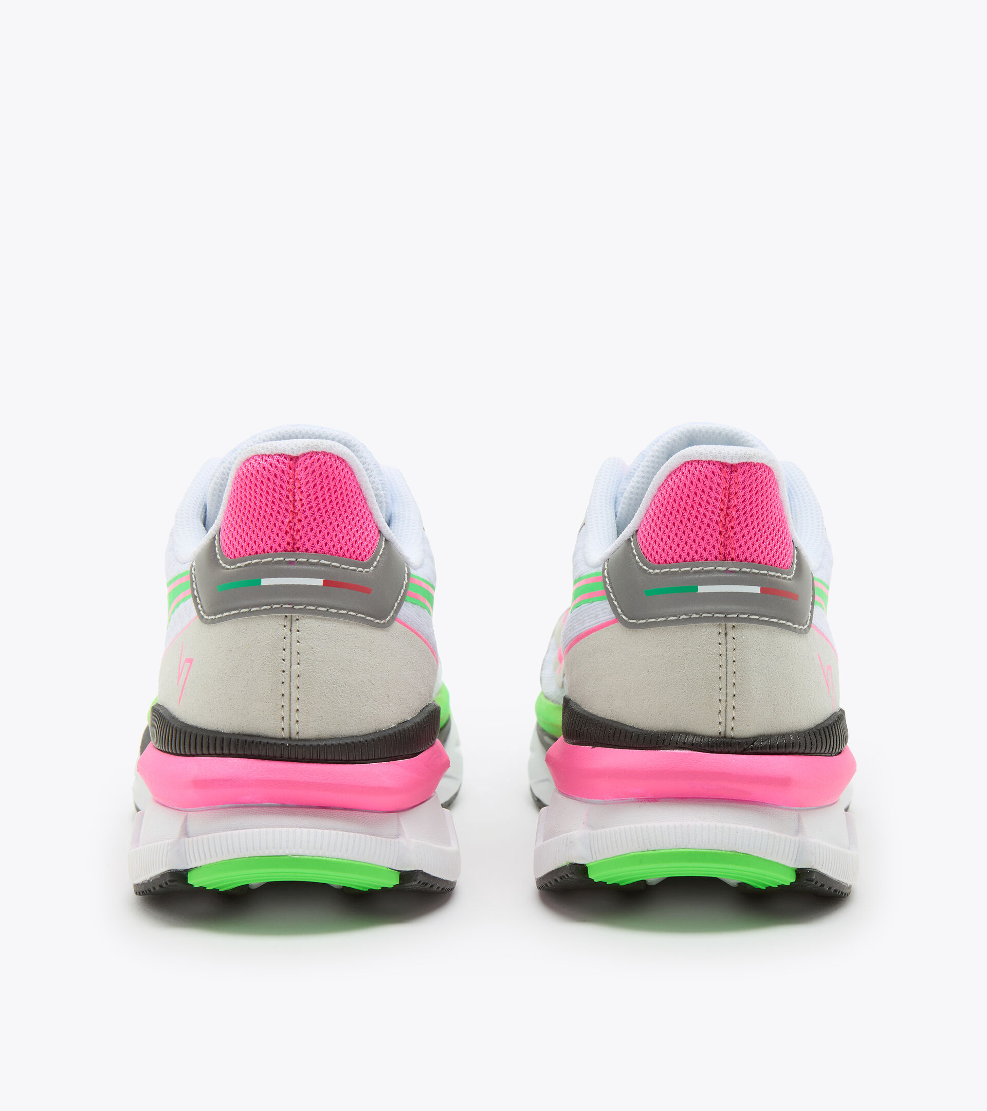 Made in Italy Running shoes - Women ATOMO V7000 W WHITE/GREEN FLUO/PINK FLUO - Diadora