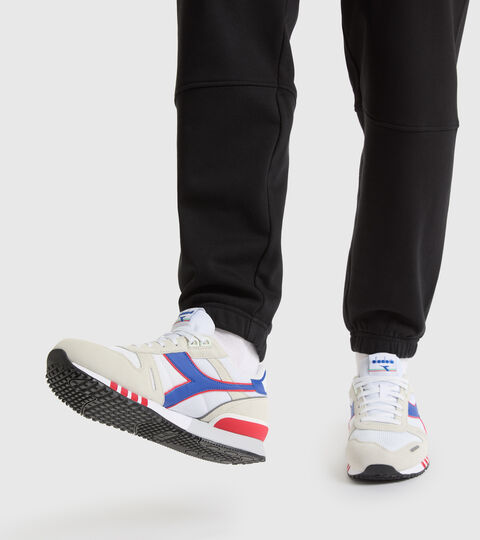 TITAN, WHITE/BLUE EYES Sports shoe - Men TITAN WHITE/BLUE EYES - Diadora