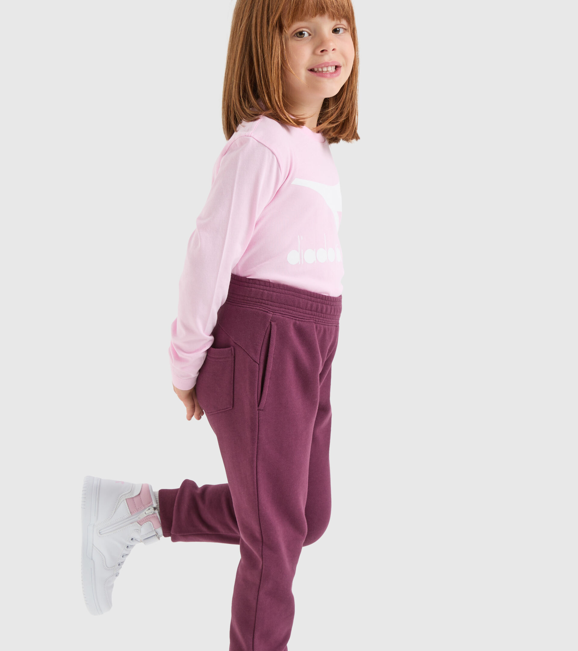 Pantalon de sport - Enfant JU.PANTS CUFF CHROMIA VIOLETS ECRASE - Diadora