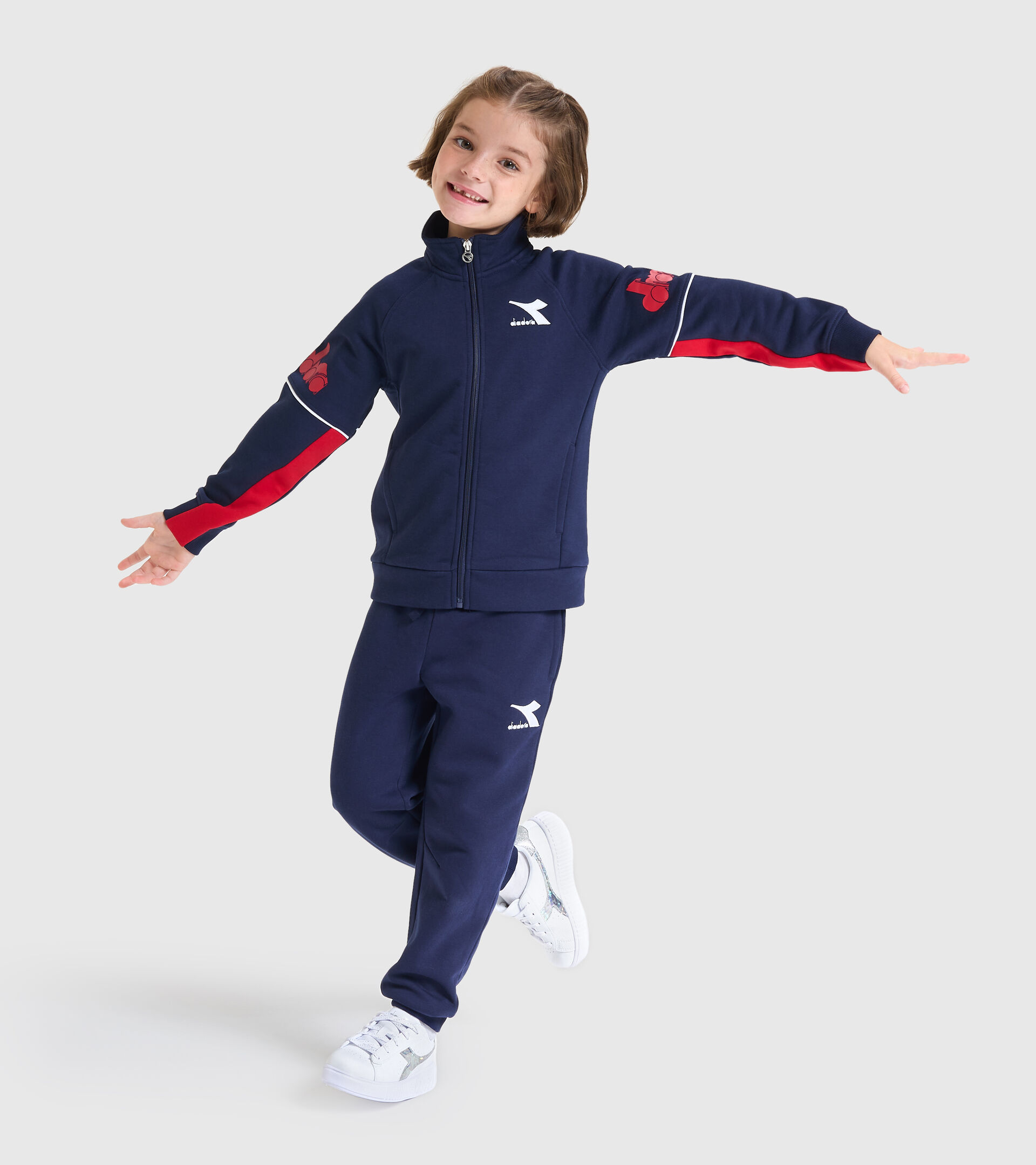 Trainingsanzug - Kinder JU. FZ TRACKSUIT CUBIC CABAN BLAU - Diadora