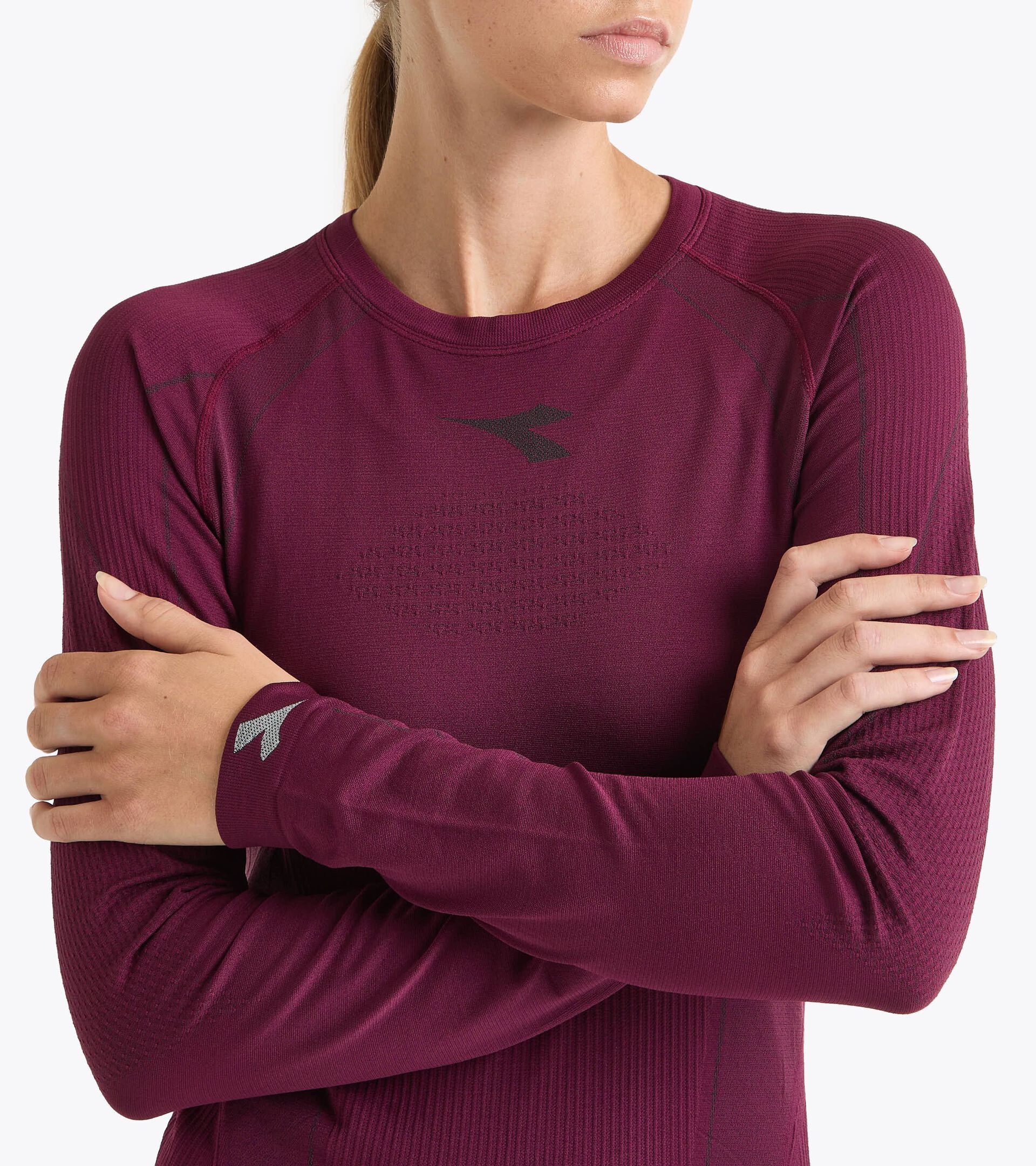 Camiseta t&eacute;cnica Made In Italy de manga larga&sect;Running&sect;Mujer STRATOZERO LS T-SHIRT W ROJO BANDERA - Diadora