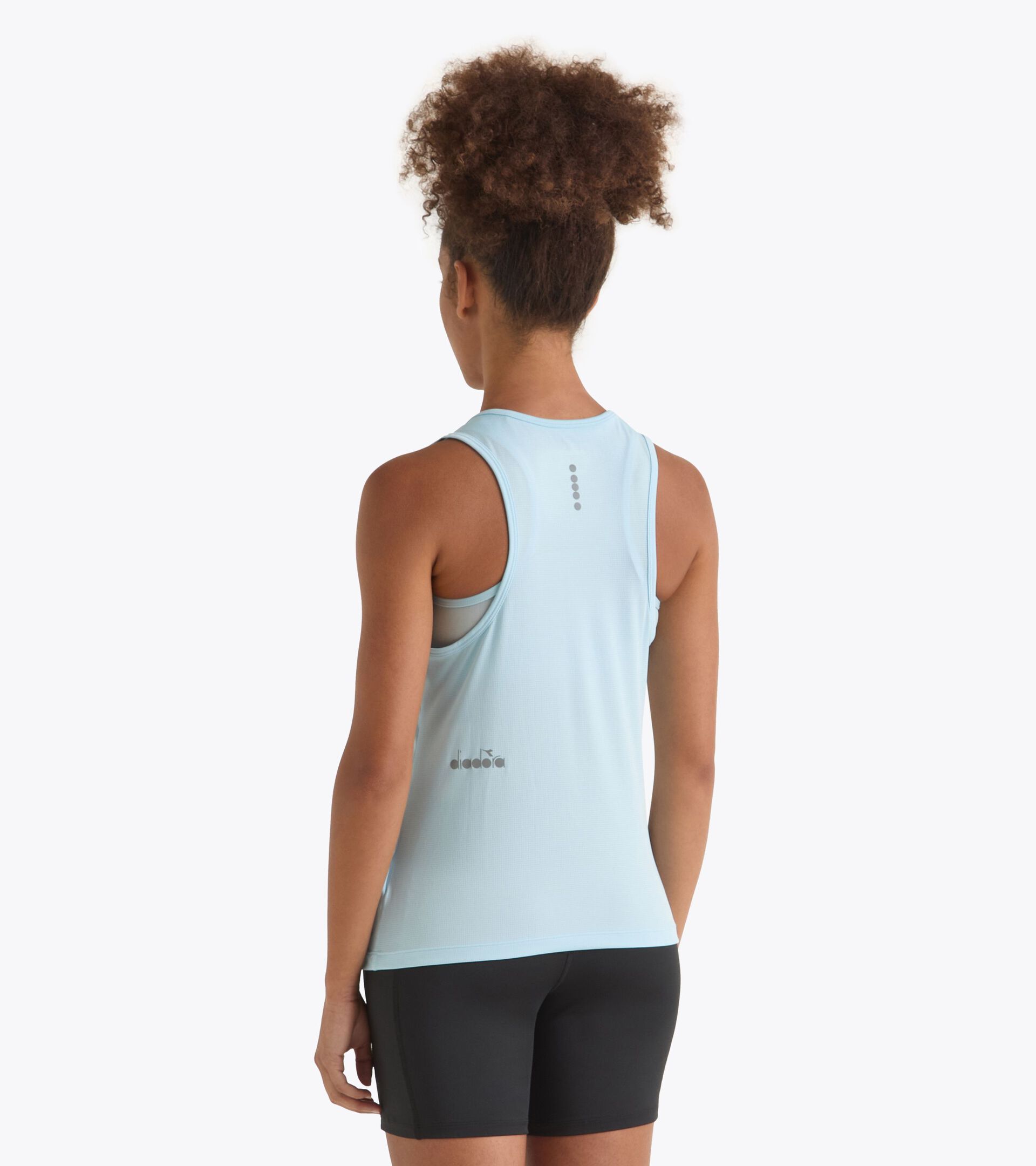 Débardeur de running - Femme L. TANK RUN BLEU CORYDALIS - Diadora