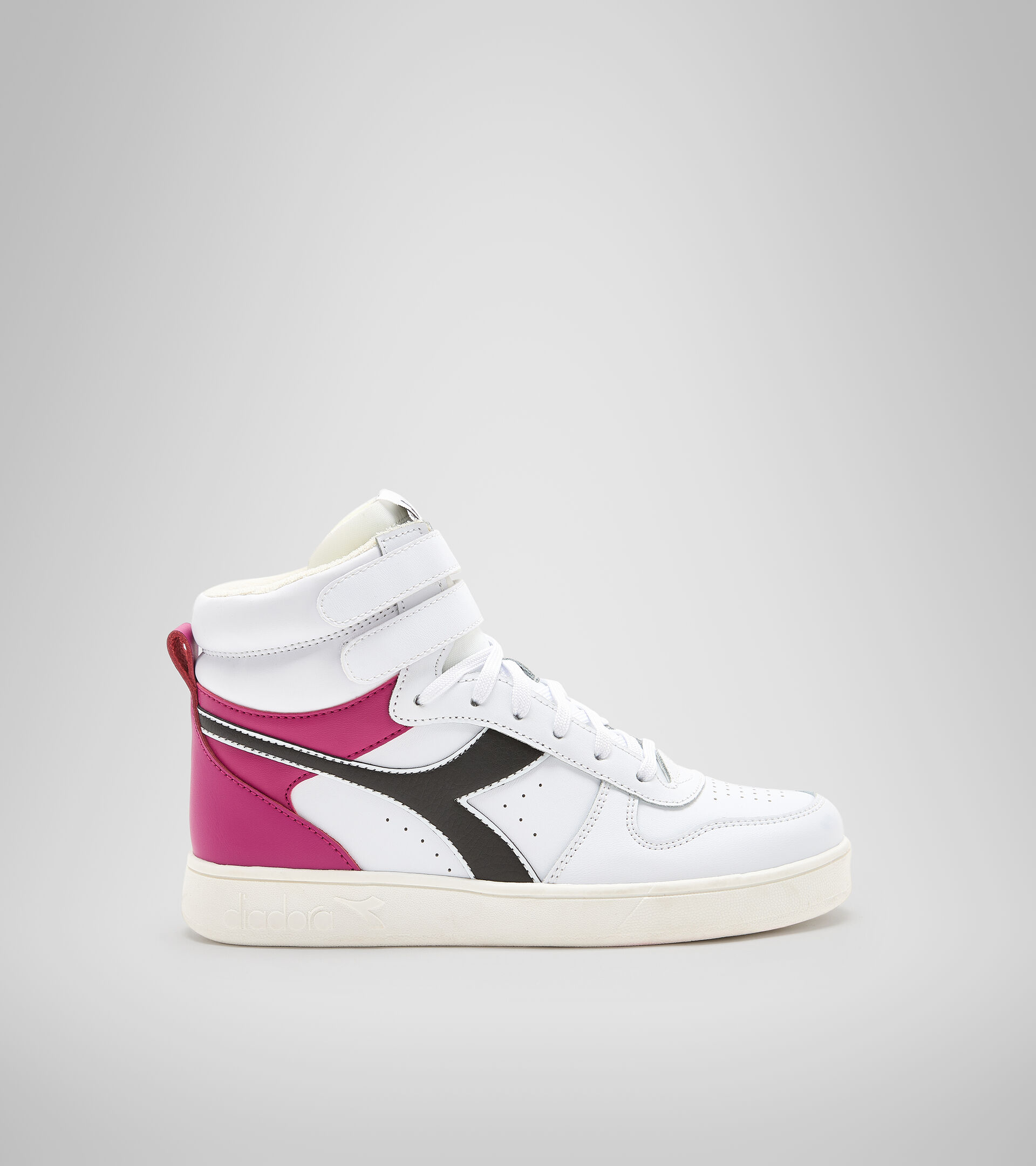 Chaussures de sport - Jeunes 8-16 ans MAGIC BASKET MID GS BLANC/BLUSH CREME/NOIR - Diadora