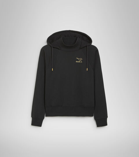 L. HOODIE FLOUNCE, NOIR Sweat-shirt à capuche - Femme L. HOODIE FLOUNCE NOIR - Diadora