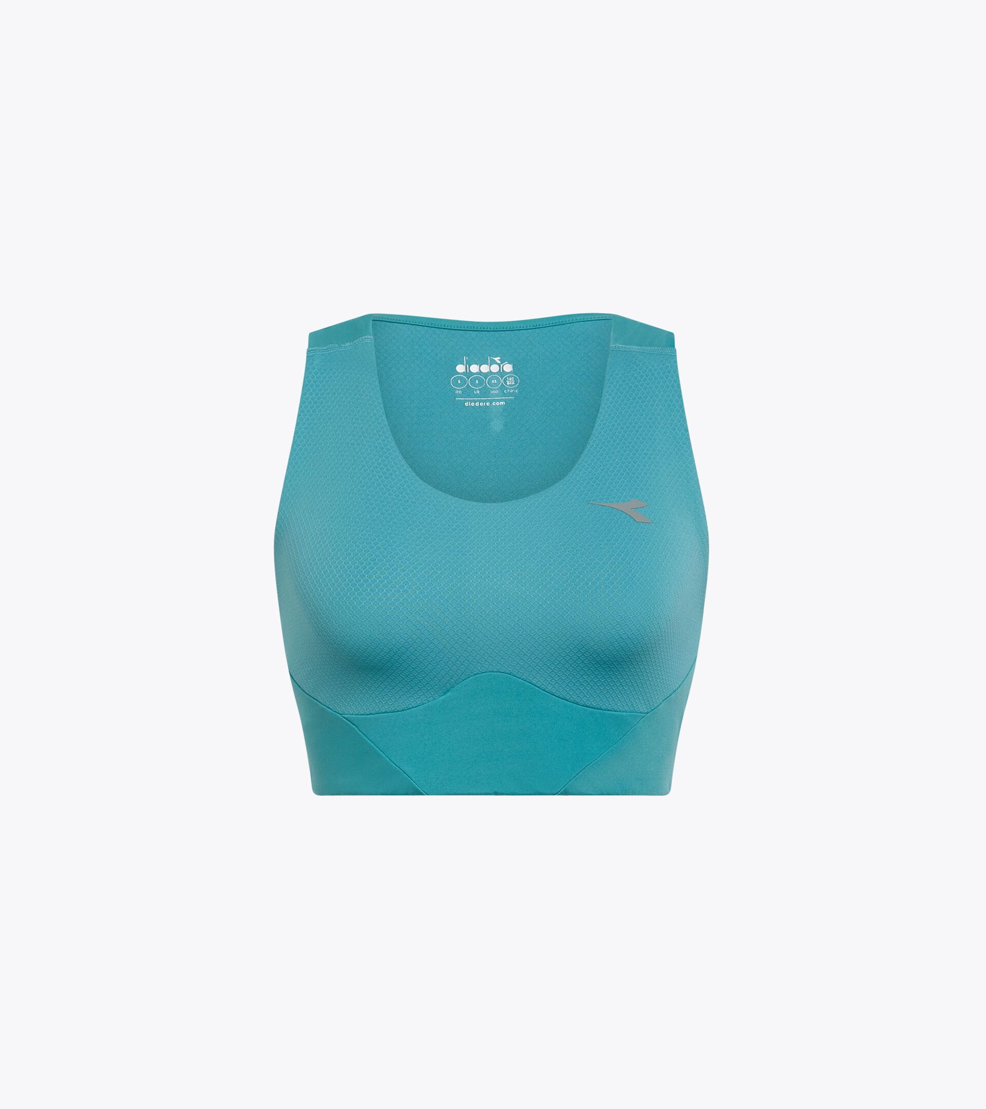 Sujetador deportivo - Mujer L. MEDIUM BRA RUN CREW DUSTY TURQUOISE - Diadora