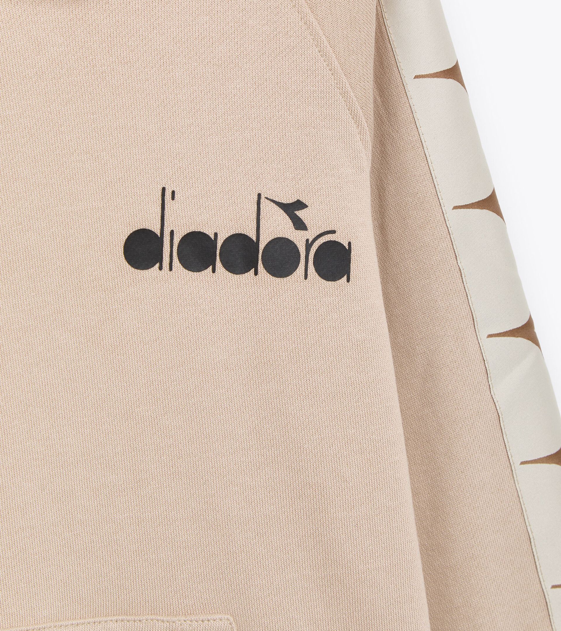 Sweat-shirt 100 % coton - Garçon JB.HOODIE NATURE BEIGE TOURTERELLE - Diadora