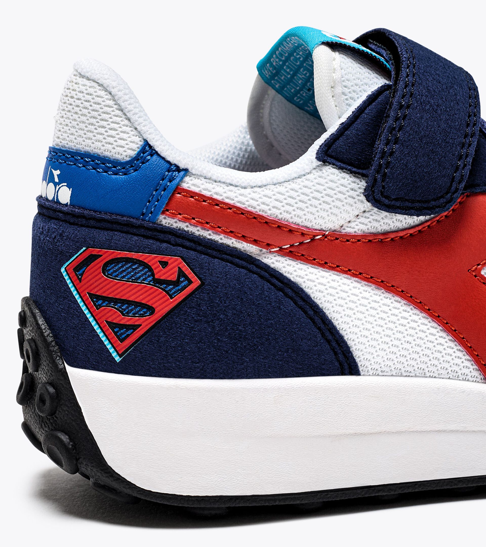 Sportlicher Sneaker - Jungen - 4–8 Jahre  RACE PS SUPERMAN GUTBLAU/ORANGE.COM - Diadora