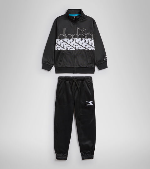 JB.TRACKSUIT FZ HOOPLA, SCHWARZ Trainingsanzug - Kinder JB.TRACKSUIT FZ HOOPLA SCHWARZ - Diadora
