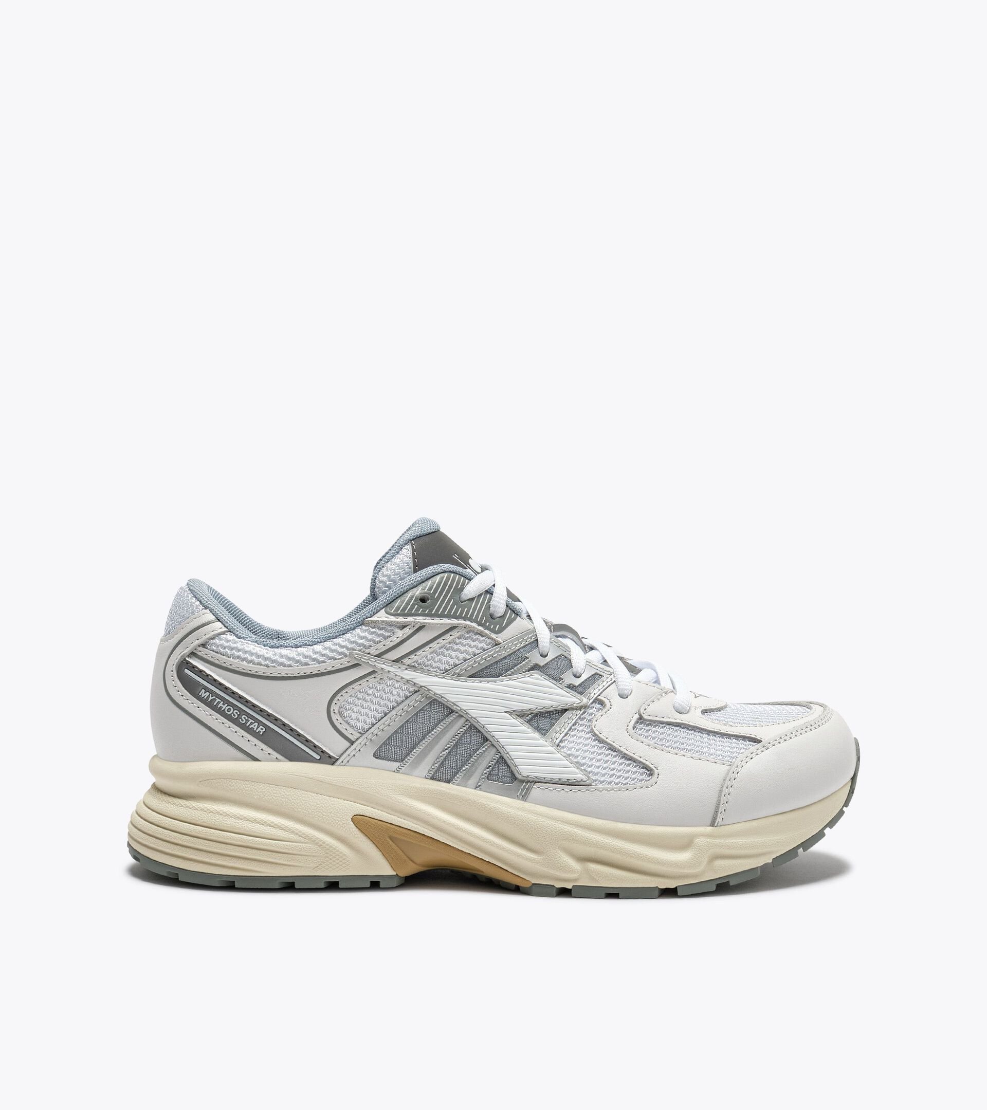Leather Sneaker - All-gender MYTHOS STAR LEA WHITE/WHITE/WHITE - Diadora