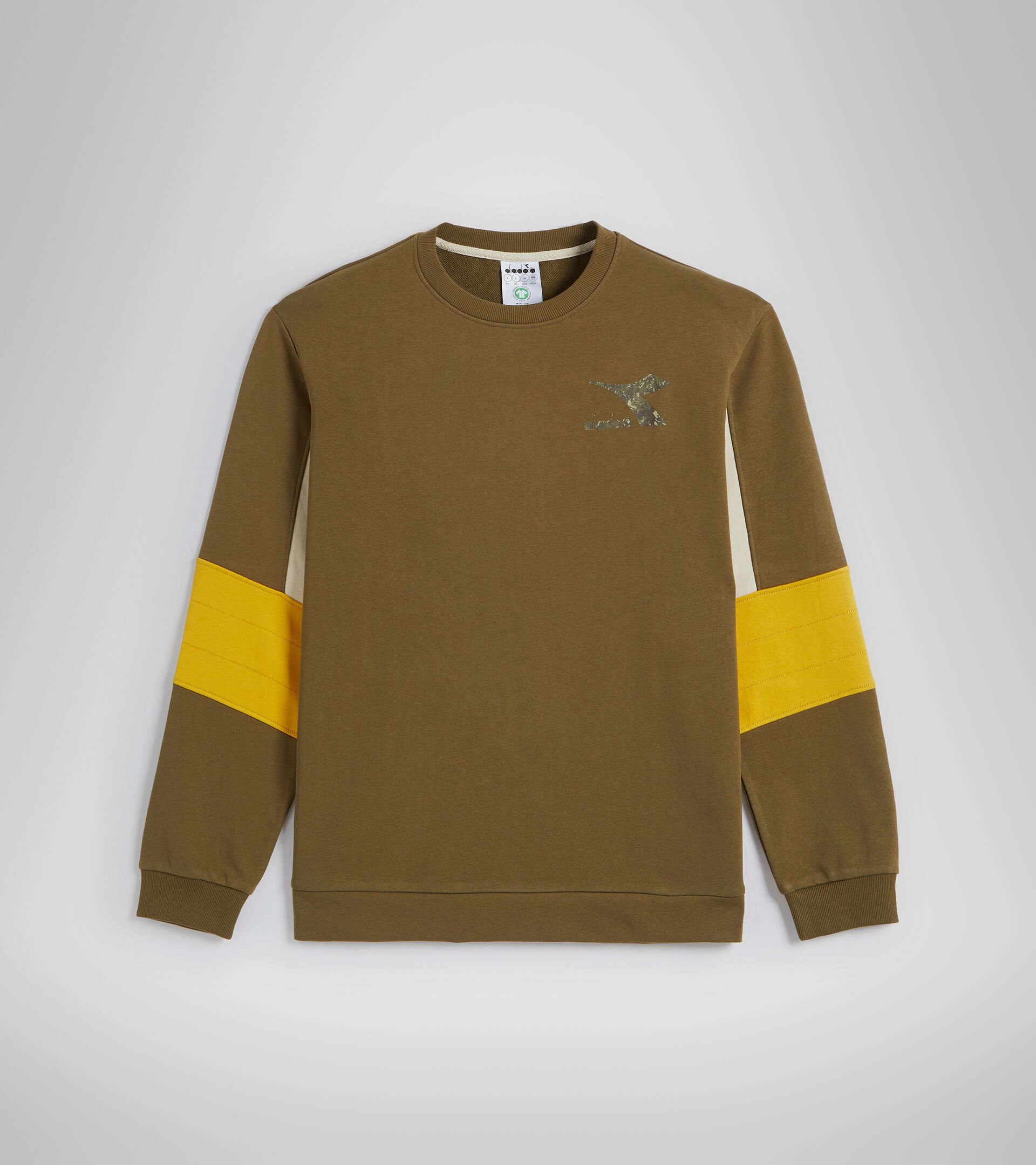 Crew-neck sweatshirt - Men SWEATSHIRT CREW SHIELD OLIVE GREEN - Diadora