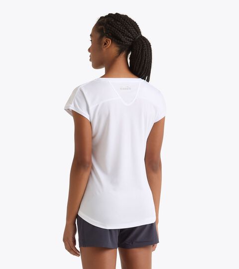Tennis-T-Shirt - Damen L. T-SHIRT COURT STRAHLEND WEISSE - Diadora