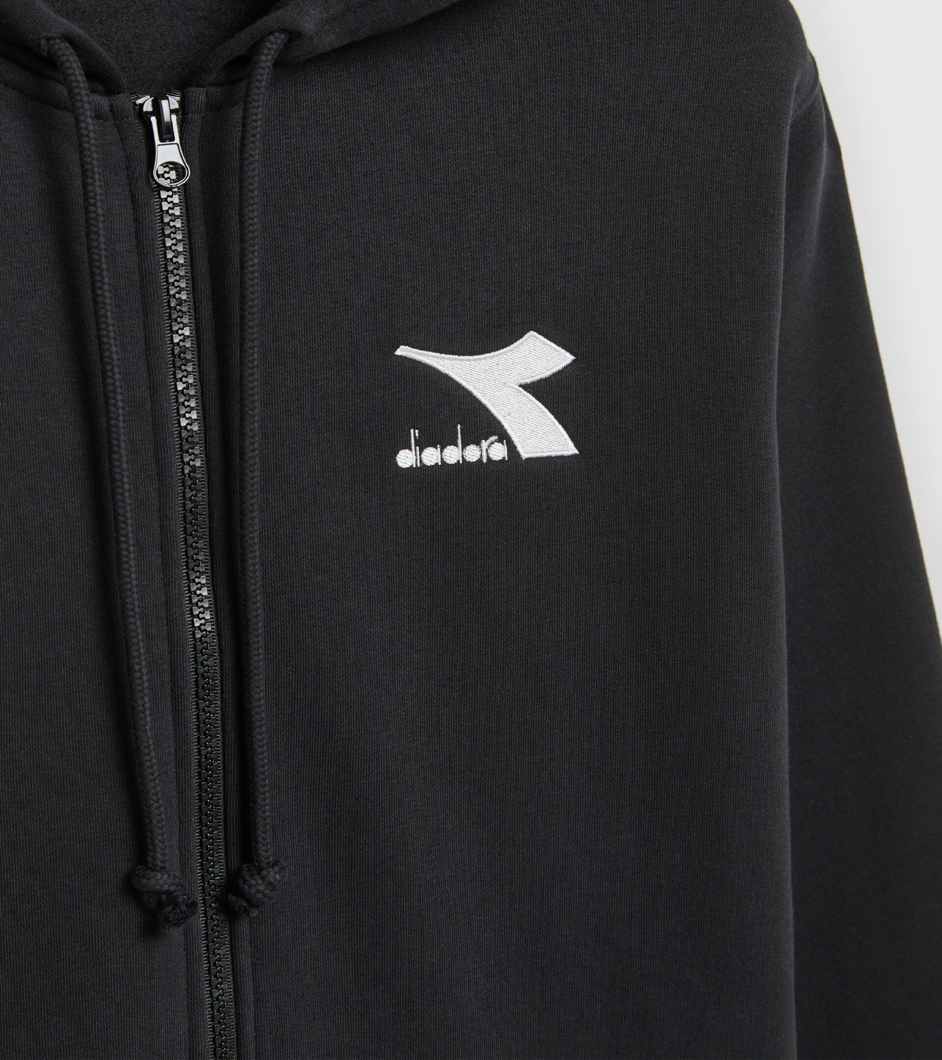 Hooded sweatshirt - Men HOODIE FZ CORE BLACK - Diadora