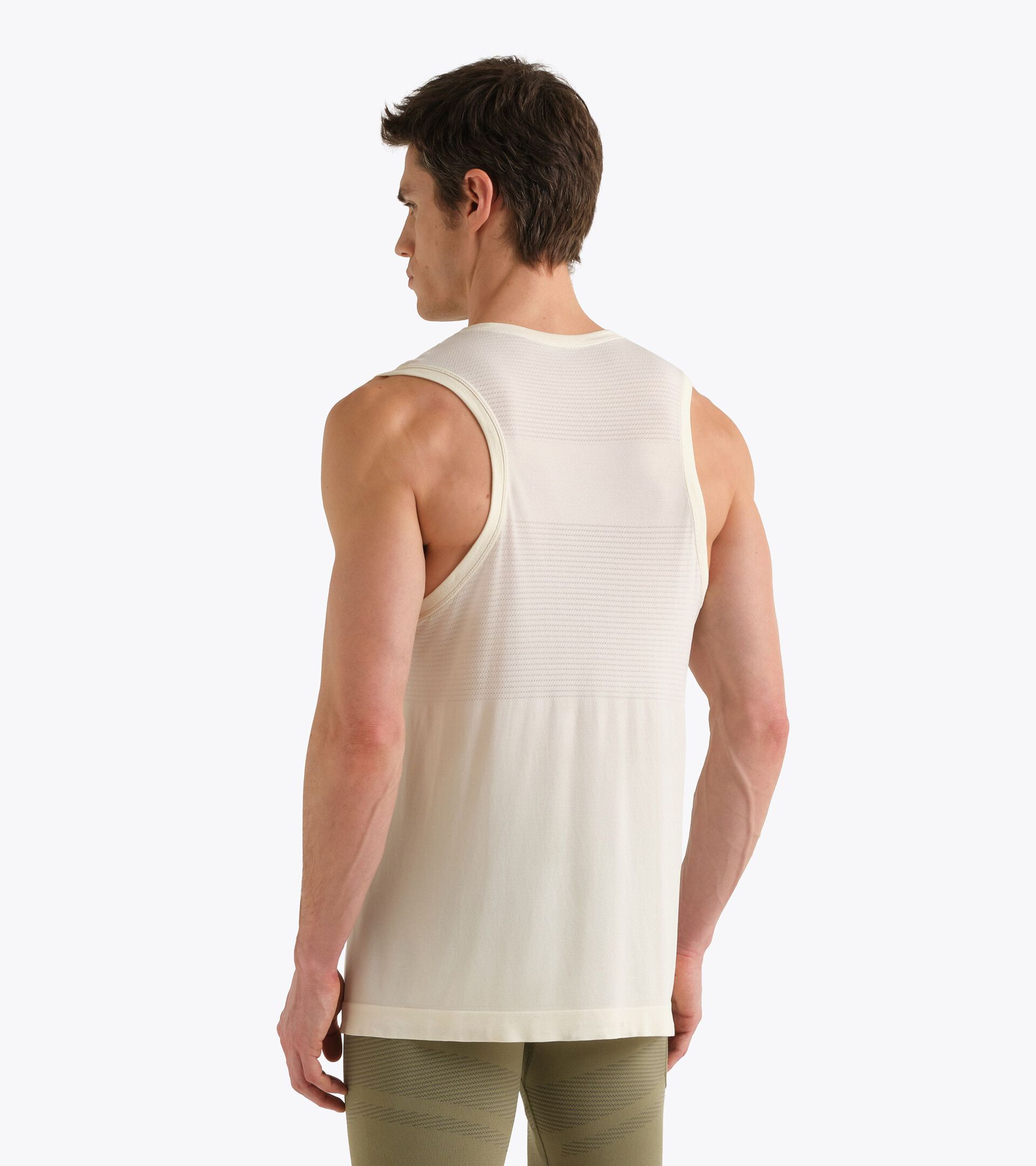 D&eacute;bardeur technique pour le contr&ocirc;le de la temp&eacute;rature -  Running - Homme TANK STRATOUNO BLANC HIVER - Diadora