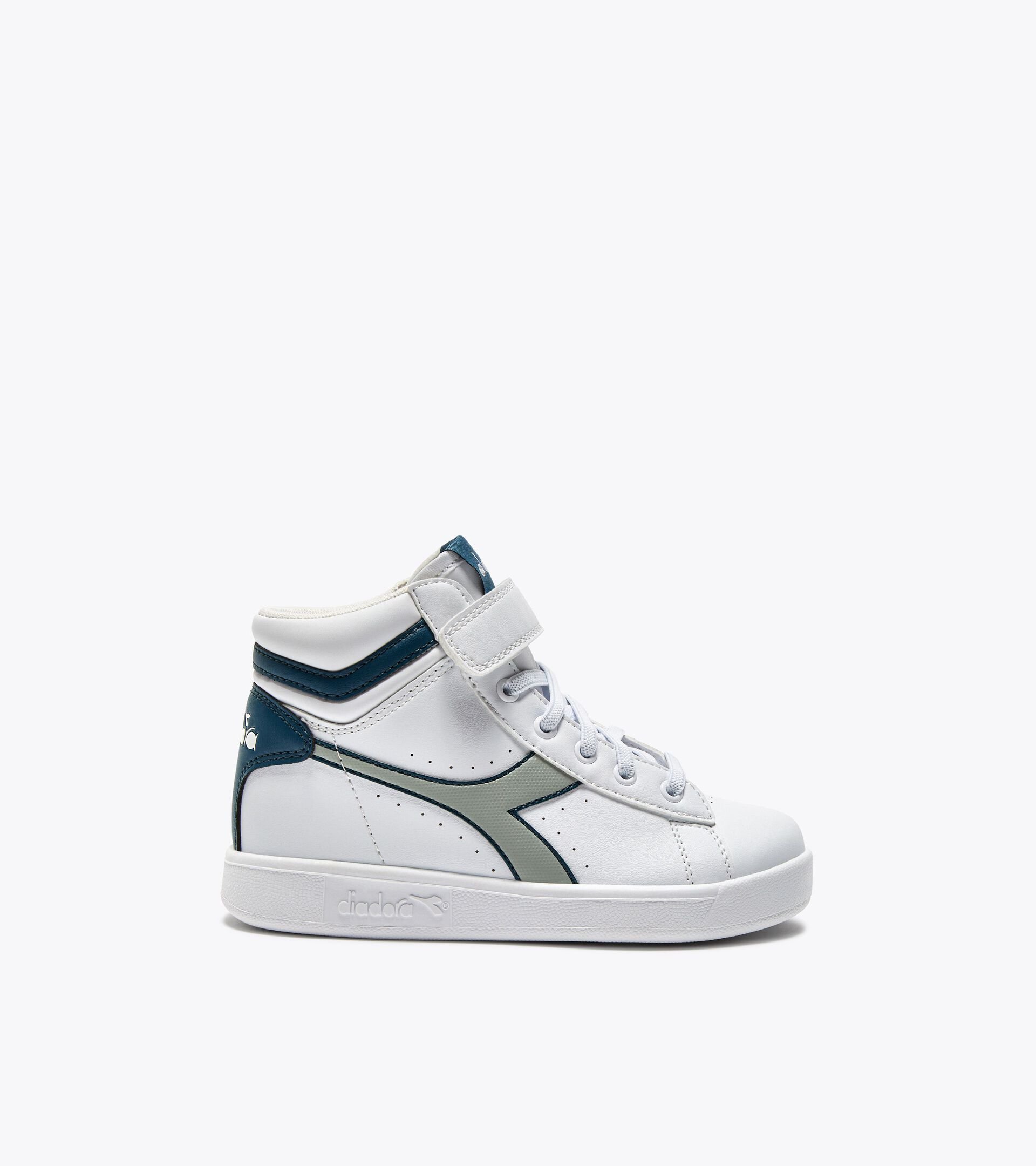 Sports shoes - Kids 4-8 years GAME P HIGH PS WHITE /BELGIAN BLOCK - Diadora