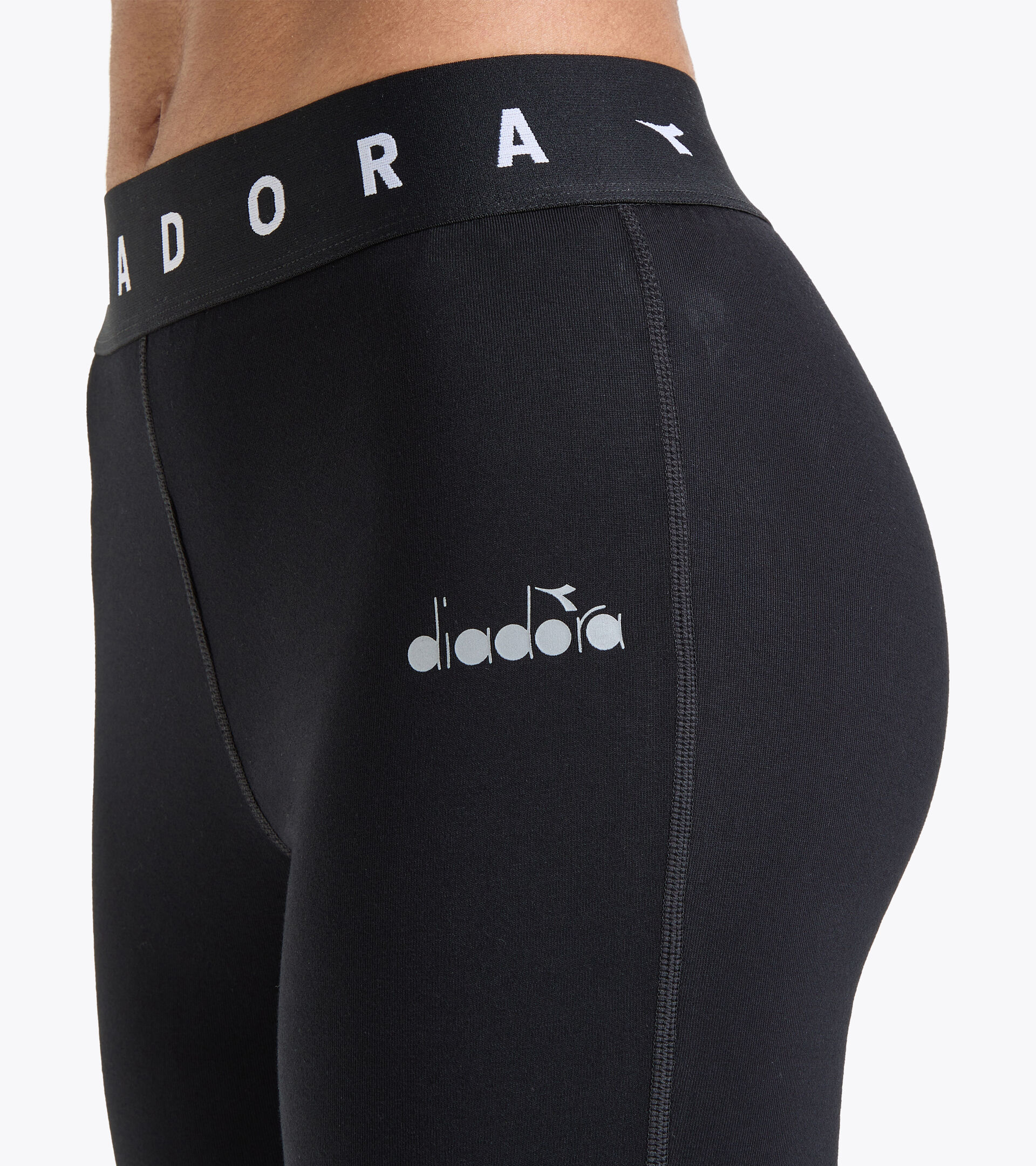 Leggings de running - Femme L. 3/4 TIGHTS BE ONE NOIR - Diadora