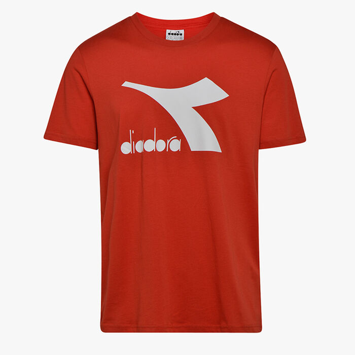 T-SHIRT SS BIG LOGO, MOLTEN LAVA RED, large